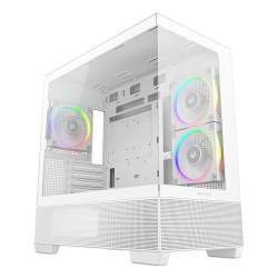 DeepCool R-CG380-WHAGM3-G CG380 3F WH, Midi Tower, PC, Blanco, ITX, micro ATX, Acrilonitrilo butadieno estireno (ABS), SPCC,