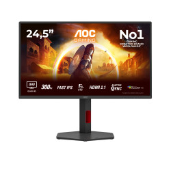 AOC Q25G4SR G4 Q25G4SR, 62,2 cm (24.5"), 2560 x 1440 Pixeles, Quad HD, LED, 1 ms, Negro, Rojo