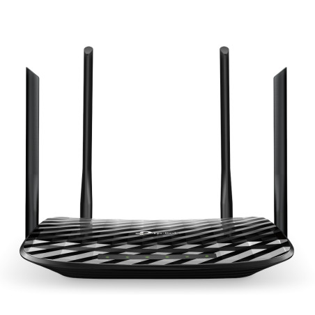 TP-Link ARCHER A6 AC1200, Wi-Fi 5 (802.11ac), Doble banda (2,4 GHz / 5 GHz), Ethernet, Negro, Router de sobremesa