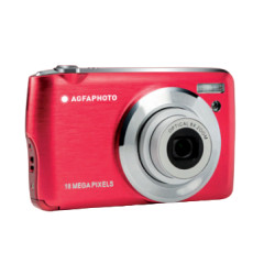AgfaPhoto DC8200RD Compact Realishot DC8200, 18 MP, 4896 x 3672 Pixeles, CMOS, 8x, Full HD, Rojo