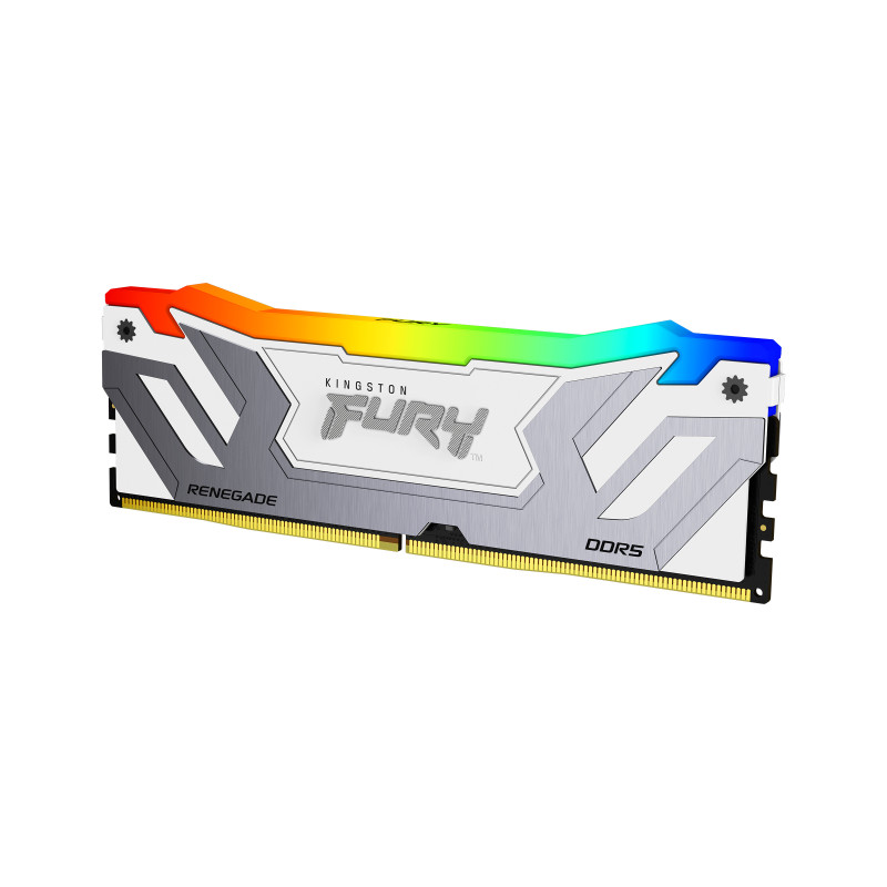 Kingston Technology KF584CU40RWA-24 FURY 24GB 8400MT/s DDR5 CL40 CUDIMM Renegade RGB Blanco XMP, 24 GB, 1 x 24 GB, DDR5,