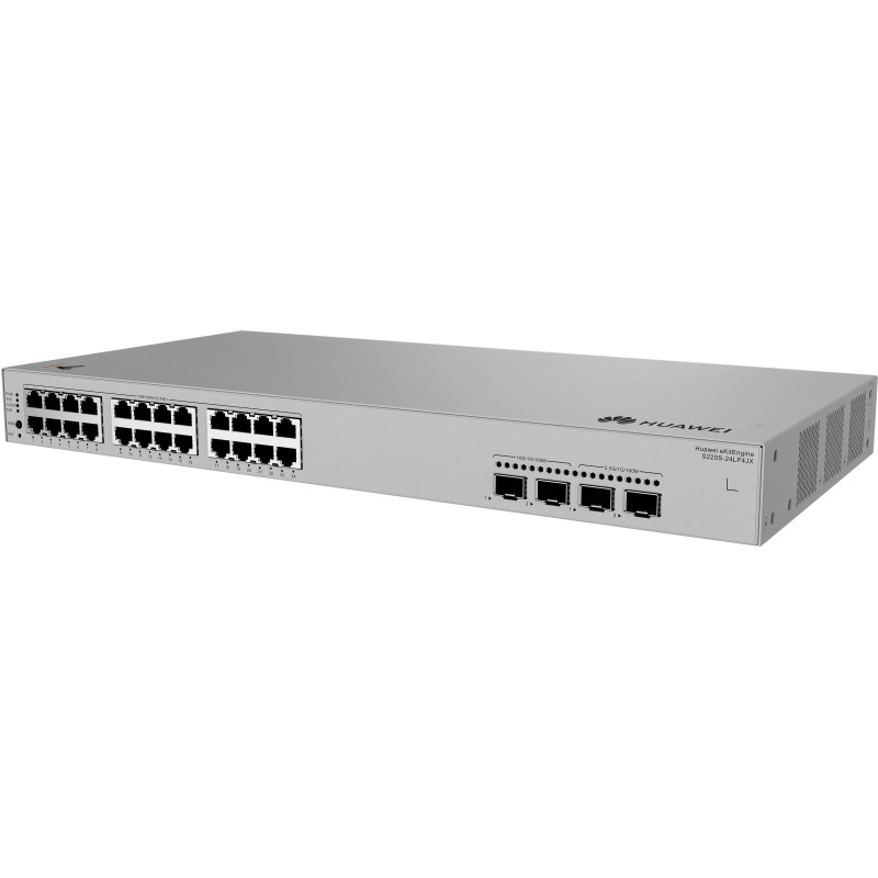 HUAWEI eKit 98012519 S220S Series S220S-24LP4JX, Gestionado, L2, Gigabit Ethernet (10/100/1000), Energía sobre Ethernet (PoE),