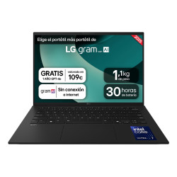 LG 14Z90T-V.AP88B Gram 14Z90T, Intel Core Ultra 7, 35,6 cm (14"), 1920 x 1200 Pixeles, 32 GB, 1 TB, Windows 11 Pro