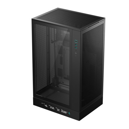 DeepCool R-CH270-BKNDM0-G-1 CH270 Digital, Mini Tower, PC, Negro, micro ATX, Mini-ITX, Acrilonitrilo butadieno estireno (ABS),