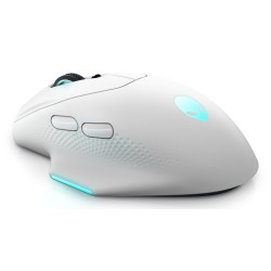 Alienware AW620M-W-DEAM AW620M, mano derecha, Óptico, RF Wireless + USB Type-C, 26000 DPI, Blanco 2