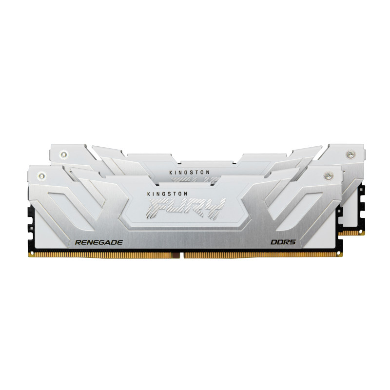 Kingston Technology KF584CU40RWK2-48 FURY 48GB 8400MT/s DDR5 CL40 CUDIMM (Kit of 2) Renegade White XMP, 48 GB, 2 x 24 GB, DDR5,