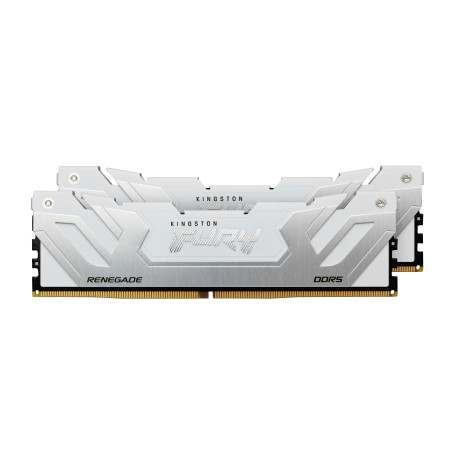 Kingston Technology KF584CU40RWK2-48 FURY 48GB 8400MT/s DDR5 CL40 CUDIMM (Kit of 2) Renegade White XMP, 48 GB, 2 x 24 GB, DDR5,
