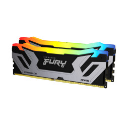 Kingston Technology KF584CU40RSAK2-48 FURY 48GB 8400MT/s DDR5 CL40 CUDIMM (Kit de 2) Renegade RGB Silver XMP, 48 GB, 2 x 24 GB,