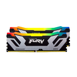Kingston Technology KF584CU40RSAK2-48 FURY 48GB 8400MT/s DDR5 CL40 CUDIMM (Kit de 2) Renegade RGB Silver XMP, 48 GB, 2 x 24 GB, 2