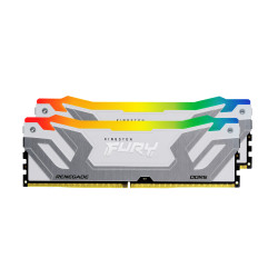Kingston Technology KF584CU40RWAK2-48 FURY 48GB 8400MT/s DDR5 CL40 CUDIMM (Kit de 2) Renegade RGB Blanco XMP, 48 GB, 2 x 24 GB, 2
