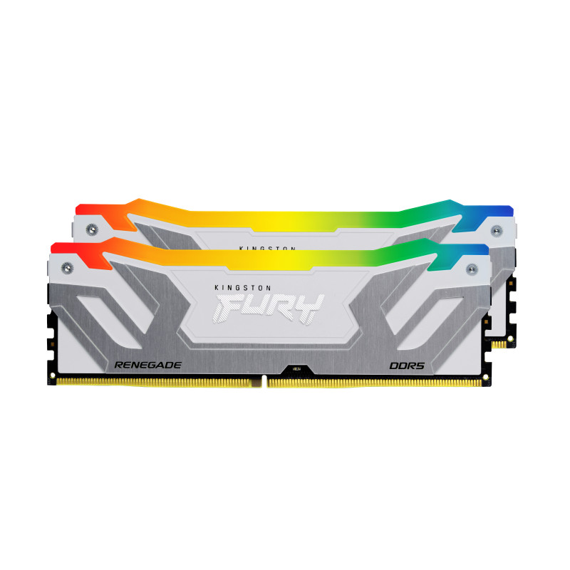 Kingston Technology KF584CU40RWAK2-48 FURY 48GB 8400MT/s DDR5 CL40 CUDIMM (Kit de 2) Renegade RGB Blanco XMP, 48 GB, 2 x 24 GB,