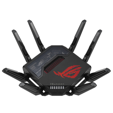ASUS 90IG08F0-MO9A0V ROG Rapture GT-BE98, Wi-Fi 7 (802.11be), Quad-band (2.4 GHz / 5 GHz-1 / 5 GHz-2 / 6 GHz), Ethernet, Negro,