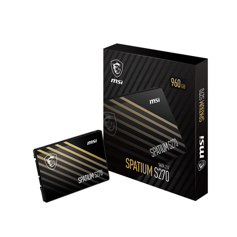 MSI SPATIUM S270 SATA 2.5 960GB Spatium S270 SATA 2.5 960GB, 960 GB, 2.5", 500 MB/s, 6 Gbit/s