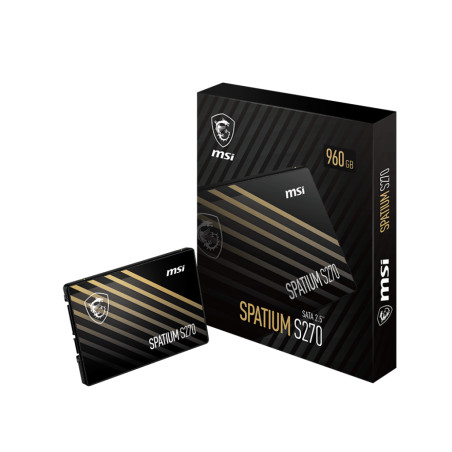 MSI SPATIUM S270 SATA 2.5 960GB Spatium S270 SATA 2.5 960GB, 960 GB, 2.5", 500 MB/s, 6 Gbit/s