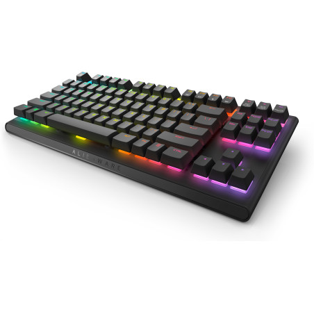 Alienware AW420K-B-WW AW420K, Tenkeyless (sin zona numérica) (80 - 87%), Alámbrico, USB, Interruptor mecánico, LED RGB, Negro
