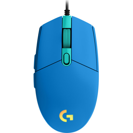Logitech G 910-005801 G102 Lightsync, mano derecha, USB tipo A, 8000 DPI, 1 ms, Azul