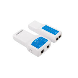 Lanberg NT-0402 NT-0402, Comprobador de alimentación PoE, RJ-11, RJ-45, PoE testing, Azul, Blanco