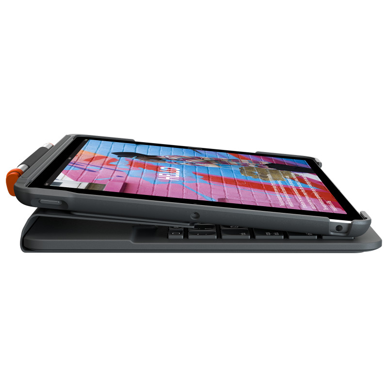 Logitech 920-009474 Slim Folio, QWERTZ, Alemán, 1,7 cm, 1,5 mm, Apple, iPad (7, 8, 9)