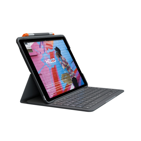 Logitech 920-009474 Slim Folio, QWERTZ, Alemán, 1,7 cm, 1,5 mm, Apple, iPad (7, 8, 9)