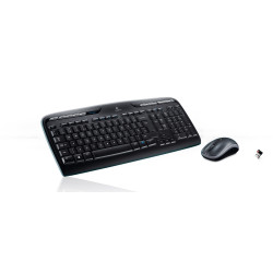 Logitech 920-003989 Wireless Combo MK330, Completo (100%), Inalámbrico, USB, QWERTY, Negro, Ratón incluido 2