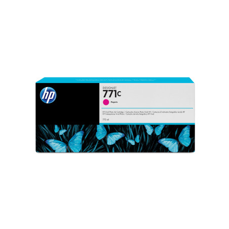 HP B6Y09A Cartucho de tinta DesignJet 771C magenta de 775 ml, Impresora fotográfica HP DesignJet de la serie Z6200, impresora