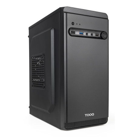 TooQ TQC-4702-SP Caja Minitorre Micro-ATX “DODEKA ULTRA” Negra, Mini Tower, PC, Negro, micro ATX, Mini-ITX, SPCC, 14 cm