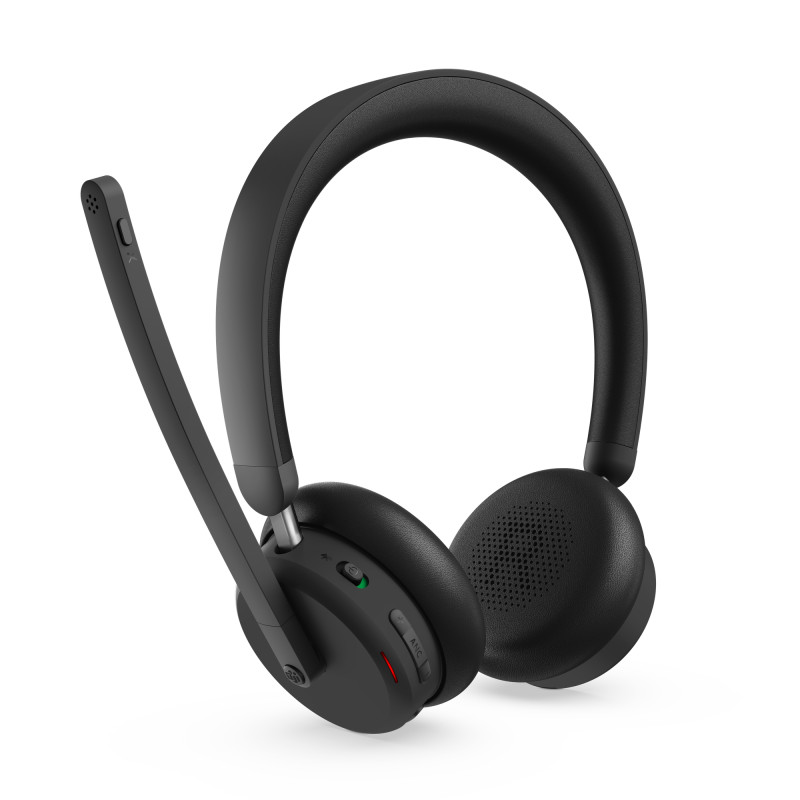Lenovo 4XD1S19777 ANC Headset 6550, Inalámbrico, Oficina/Centro de llamadas, 20 - 20000 Hz, 165 g, Auriculares, Negro