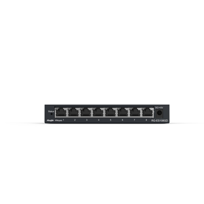 Ruijie Networks RG-ES108GD RG-ES108GD, No administrado, Gigabit Ethernet (10/100/1000)
