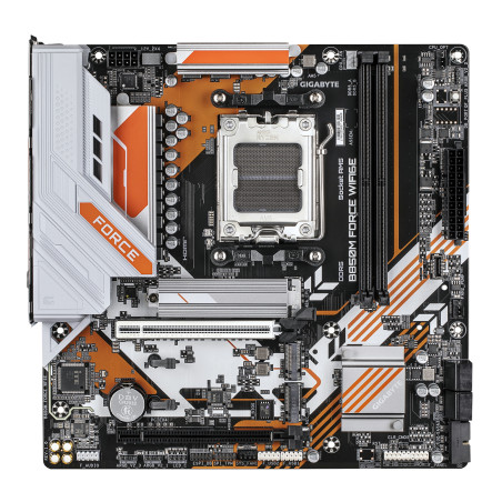GIGABYTE B850M FORCE WF6E B850M FORCE WIFI6E Placa Base – Compatible con procesadores AMD Ryzen serie 9000, VRM digital de