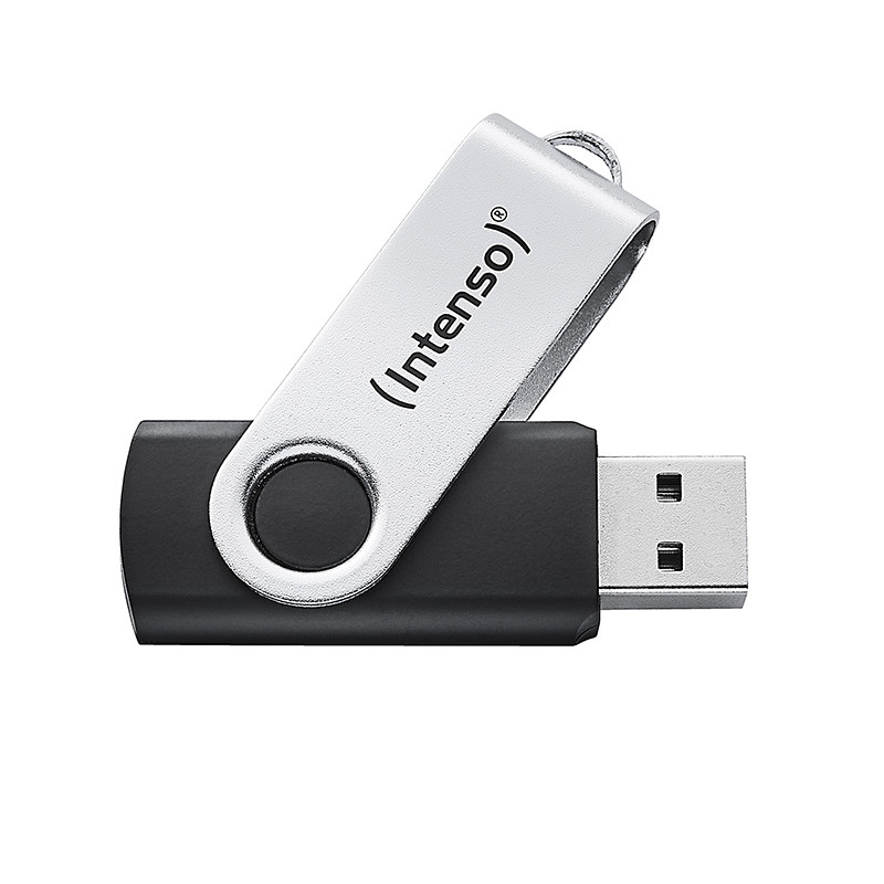 Intenso 3543480 Memoria USB Office Line, 32 GB, USB-A, 3.2 Gen 1x1, negro-plata, 32 GB, USB tipo A, 3.2 Gen 1 (3.1 Gen 1),
