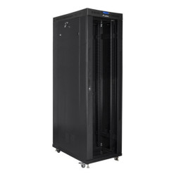 Lanberg FF01-6242-12BL FF01-6242-12BL, Rack o bastidor independiente, 42U, 1200 kg, Rieles de rack, 134 kg, Negro