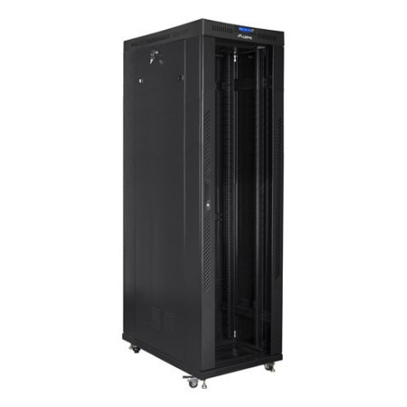 Lanberg FF01-6242-12BL FF01-6242-12BL, Rack o bastidor independiente, 42U, 1200 kg, Rieles de rack, 134 kg, Negro
