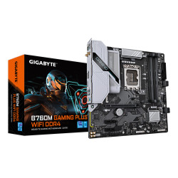 GIGABYTE B760M G P WIFI DDR4 B760M GAMING PLUS WIFI DDR4 Placa base - Compatible con procesadores Intel Core de 14ª