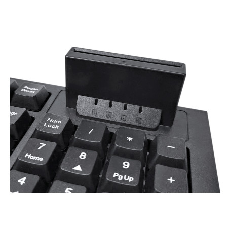 UNYKAch UK529182 Teclado KB918 Smartcard Dnie PT, Completo (100%), Alámbrico, USB, Interruptor de membrana, QWERTY, Negro