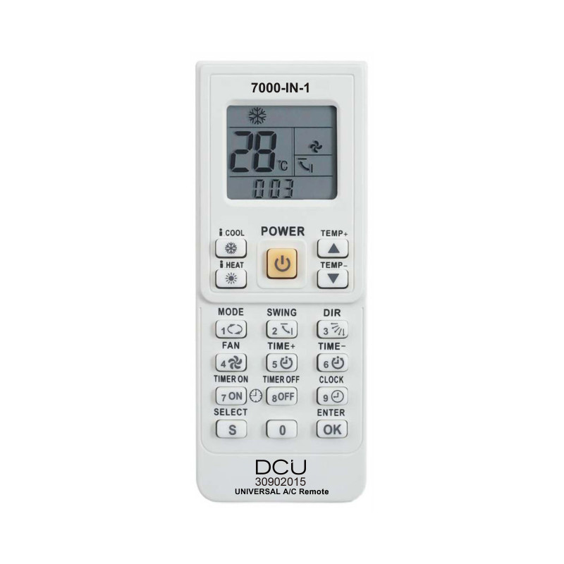 DCU Advance Tecnologic 30902015 30902015, TV, Sintonizador de TV, Receptor de televisión, RF inalámbrico, Botones, Blanco