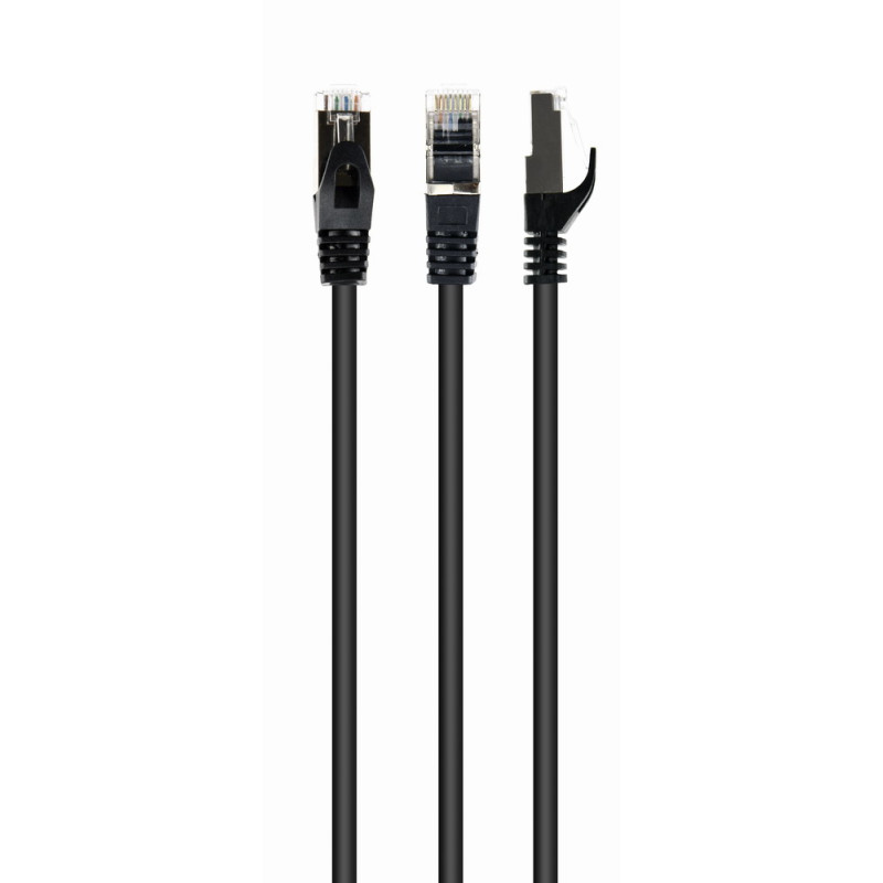 Gembird PP6A-LSZHCU-BK-2M PP6A-LSZHCU-BK-2M, 2 m, Cat6a, S/FTP (S-STP), RJ-45, RJ-45, Negro