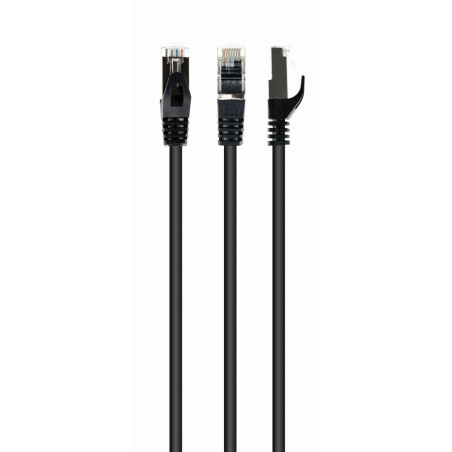 Gembird PP6A-LSZHCU-BK-2M PP6A-LSZHCU-BK-2M, 2 m, Cat6a, S/FTP (S-STP), RJ-45, RJ-45, Negro