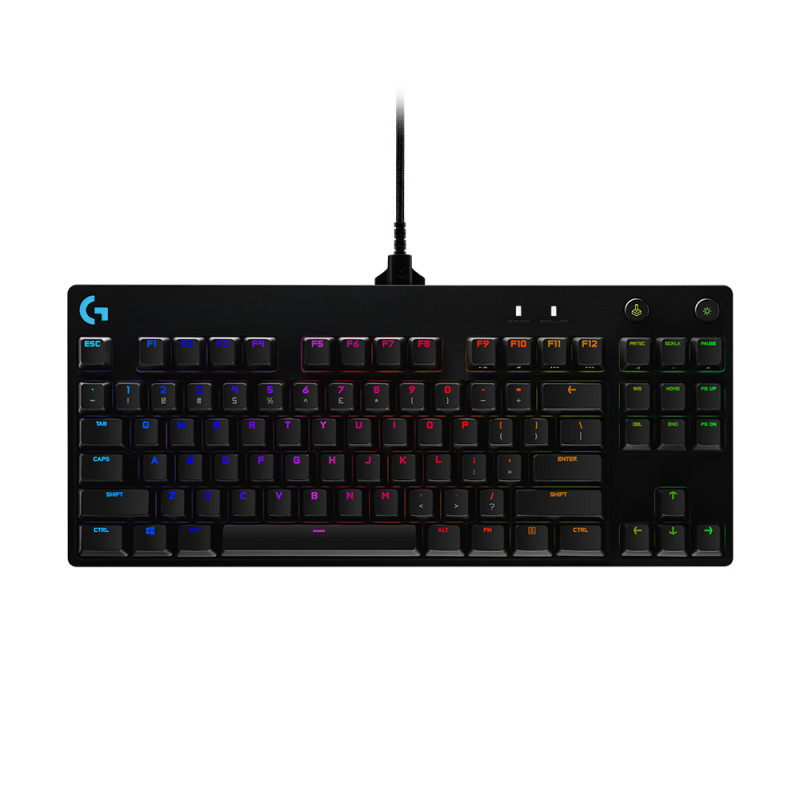 Logitech G 920-009392 PRO, Alámbrico, USB, Interruptor mecánico, QWERTY, LED RGB, Negro