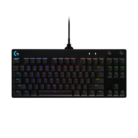 Logitech G 920-009392 PRO, Alámbrico, USB, Interruptor mecánico, QWERTY, LED RGB, Negro