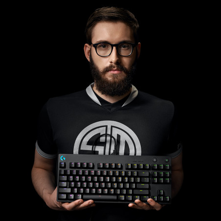 Logitech G 920-009392 PRO, Alámbrico, USB, Interruptor mecánico, QWERTY, LED RGB, Negro