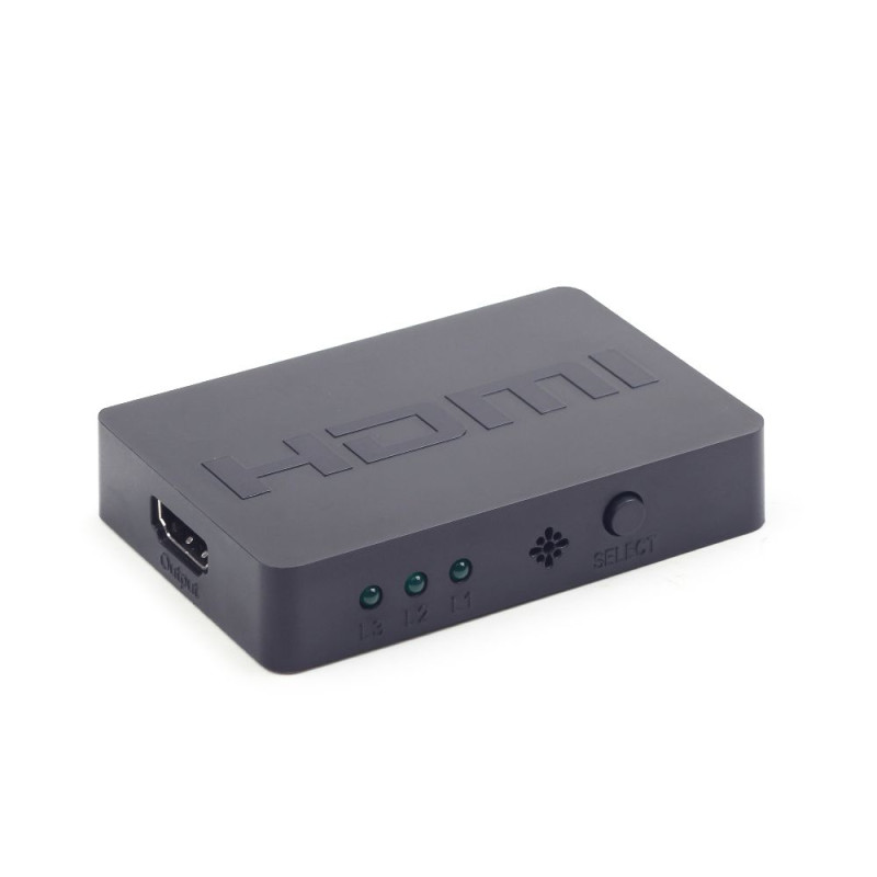 Gembird DSW-HDMI-34 DSW-HDMI-34, HDMI, 1.4a, Negro, 480i, 480p, 576i, 576p, 720p, 1080i, 1080p, 2160p, 2550 MHz, 4096 x 2160