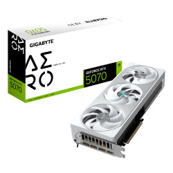 GIGABYTE GV-N5070AERO OC-12GD GeForce RTX 5070 AERO OC 12G Tarjeta Gráfica - 12GB GDDR7, 192 bits, PCI-E 5.0, 2625 MHz Core
