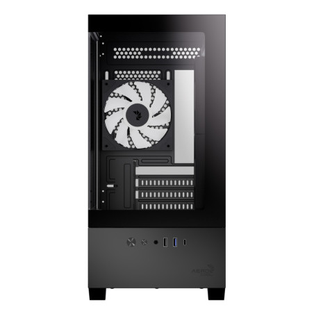 Aerocool ACCS-PN05033.11 P300D Digi-G-BK-v1, Mini Tower, PC, Negro, micro ATX, Mini-ITX, SPCC, Vidrio templado, Juego
