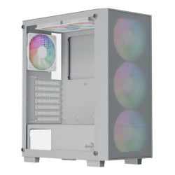 Aerocool ACCM-BD02063.21 B509A Flow ARGB, Midi Tower, PC, Blanco, ATX, micro ATX, Mini-ITX, Acrilonitrilo butadieno estireno