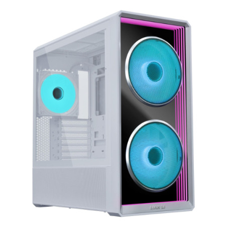 Lian Li G99.LAN217INFW.00 Lancool 217 INF, Midi Tower, PC, Blanco, ATX, EATX, micro ATX, Mini-ITX, SSI EEB, Acero, Vidrio