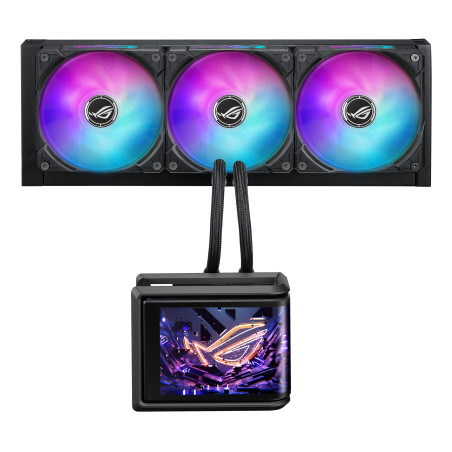 ASUS 90RC0151-B0EAY0 ROG Ryuo IV SLC 360 ARGB, Sistema de refrigeración líquida todo en uno, 12 cm, Negro