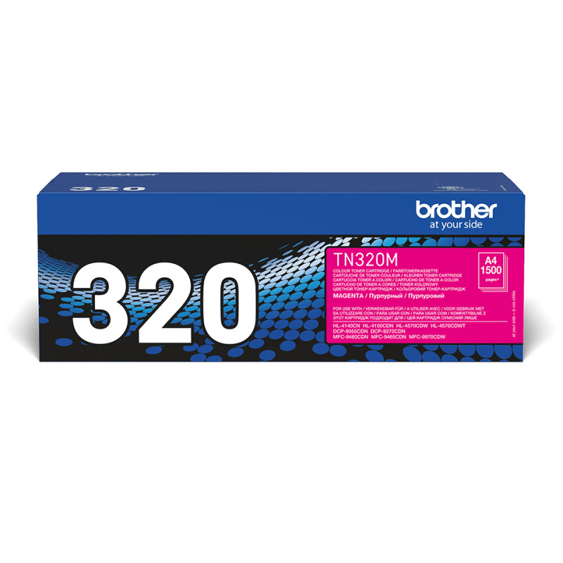 Brother TN-320M TN-320M, 1500 páginas, Magenta, 1 pieza(s)