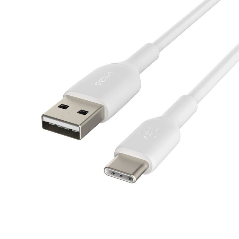 Belkin CAB001BT0MWH CAB001BT0MWH, 0,15 m, USB A, USB C, Blanco