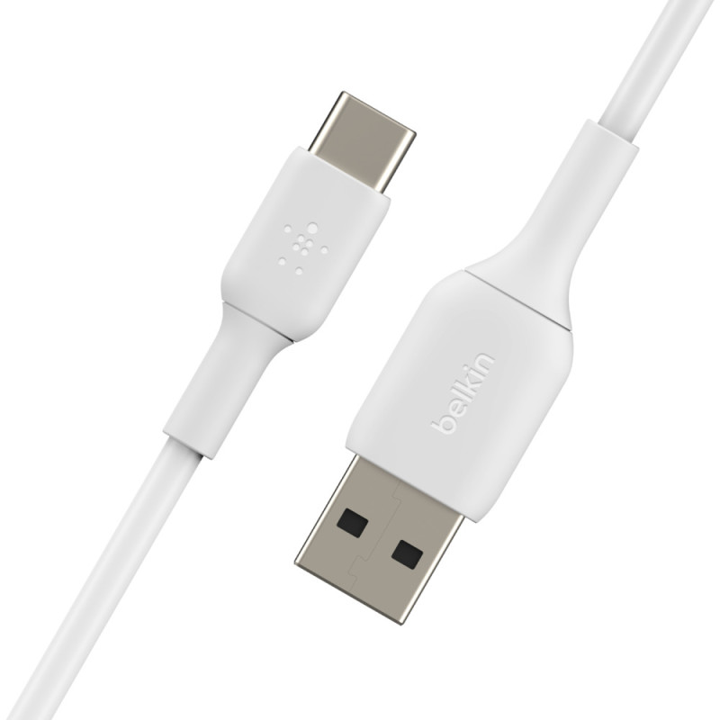 Belkin CAB001BT0MWH CAB001BT0MWH, 0,15 m, USB A, USB C, Blanco