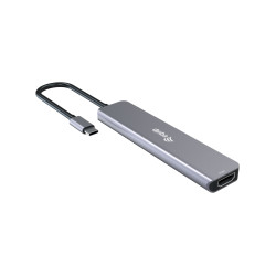 Equip 133500 133500, Alámbrico, USB 3.2 Gen 1 (3.1 Gen 1) Type-C, 100 W, Gris, 4K Ultra HD, 3840 x 2160 Pixeles 2